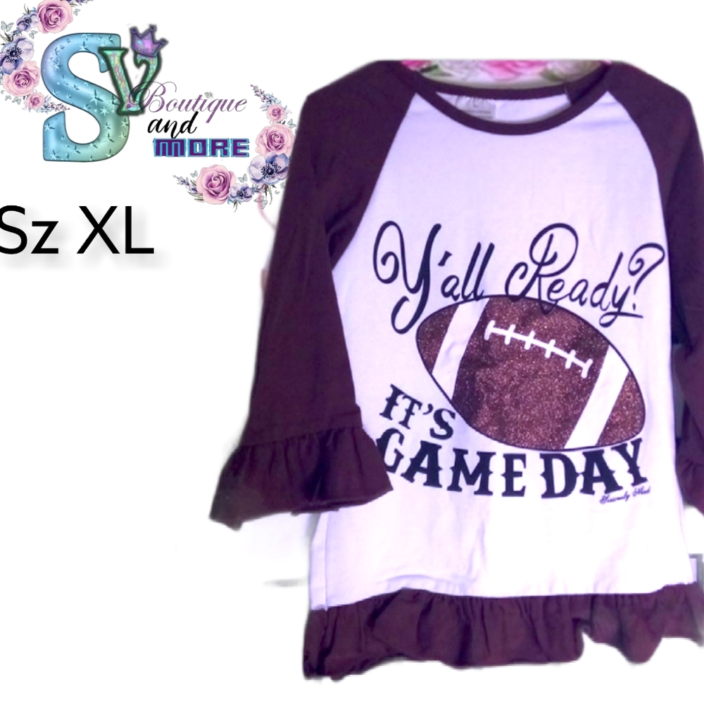 Game day long sleeve blouse
